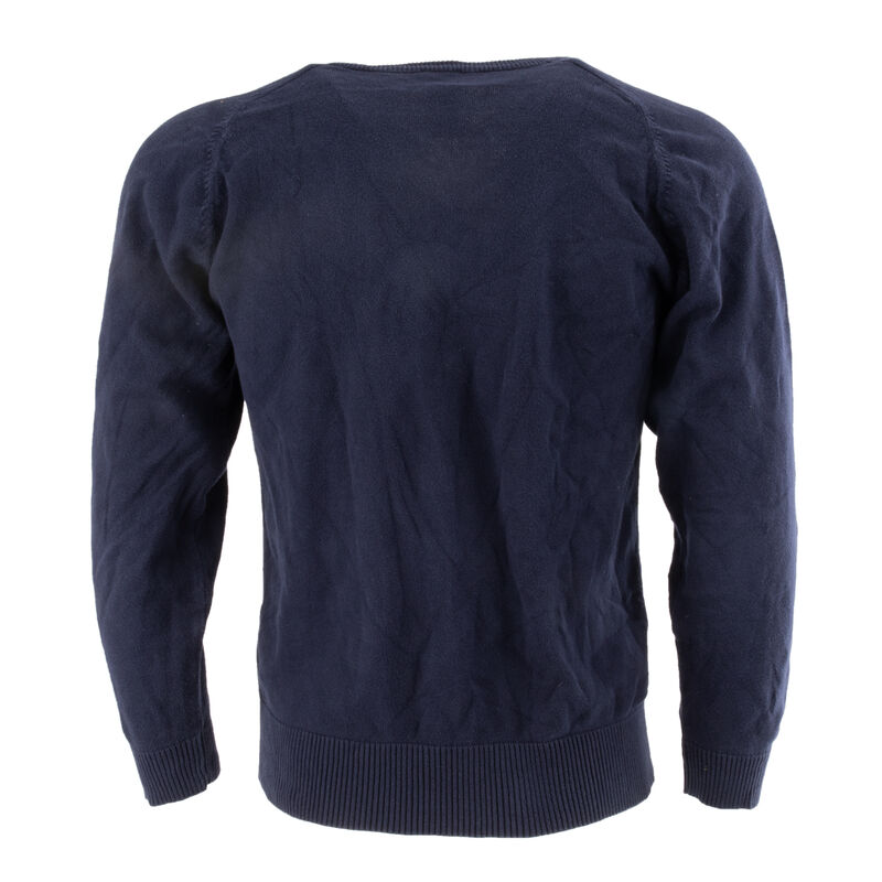 British Navy Blue V-Neck Sweater, , large image number 1